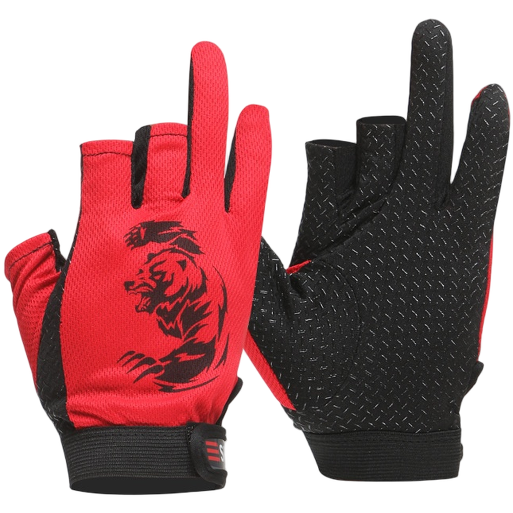 Fishing Gloves - Fishing Gloves 3 Fingers Cut Gloves