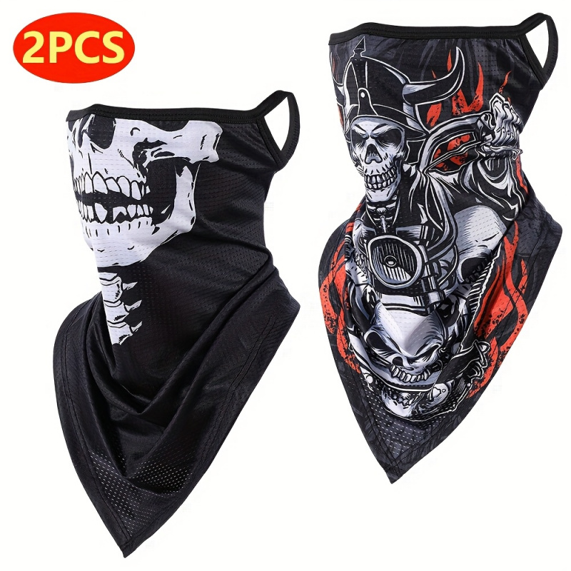 Fishing Mask Sun Protection - 2-Pack, Men's Gothic Mask and Neck