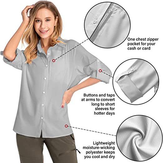 Women's Long Sleeve Sun Protec - Fishing Shirt Uv Protection recension och pris