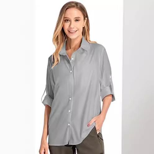 Women's Long Sleeve Sun Protec - Fishing Shirt Uv Protection recension och pris