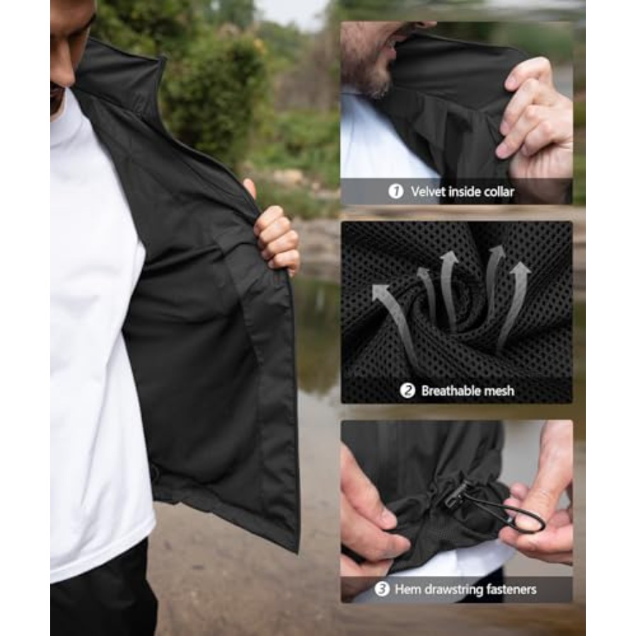 Men's Waterproof Golf Rain Sui - Fishing Rain Suit recension och pris