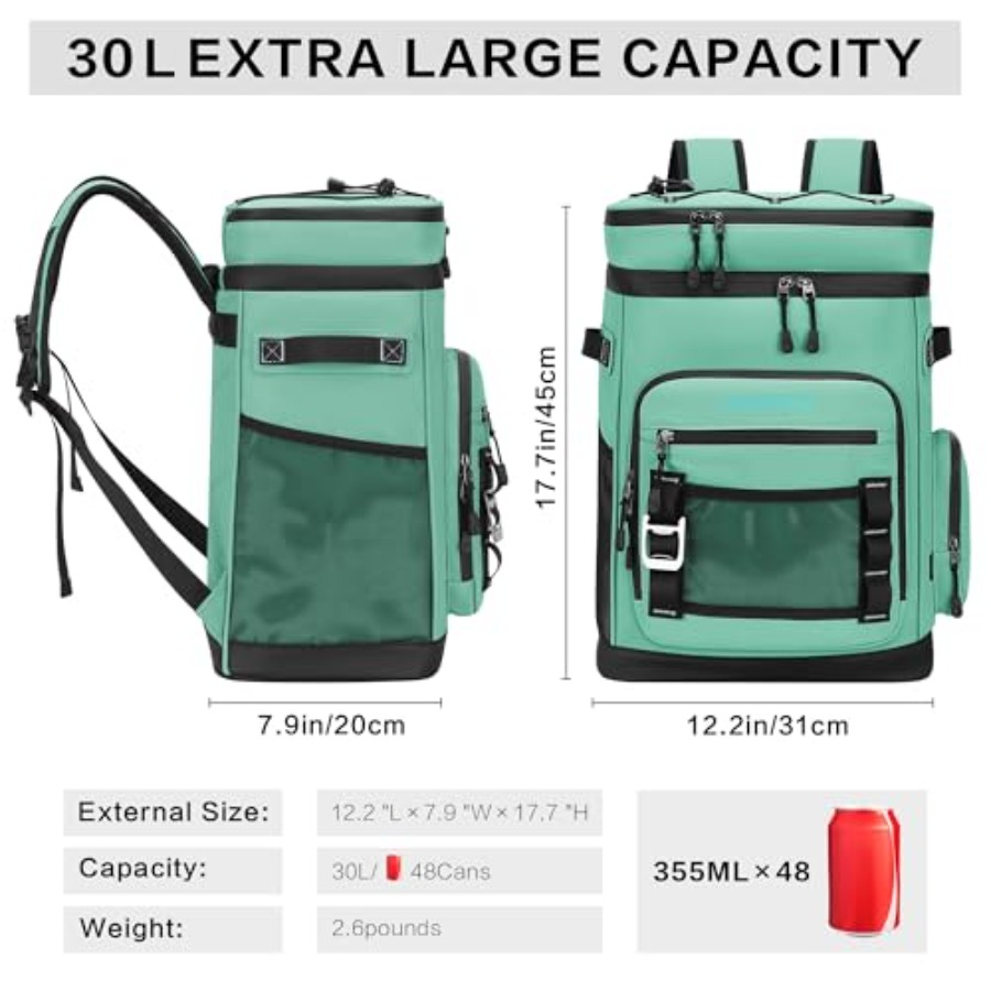 Large Waterproof Insulated Coo - Fishing Backpack recension och pris