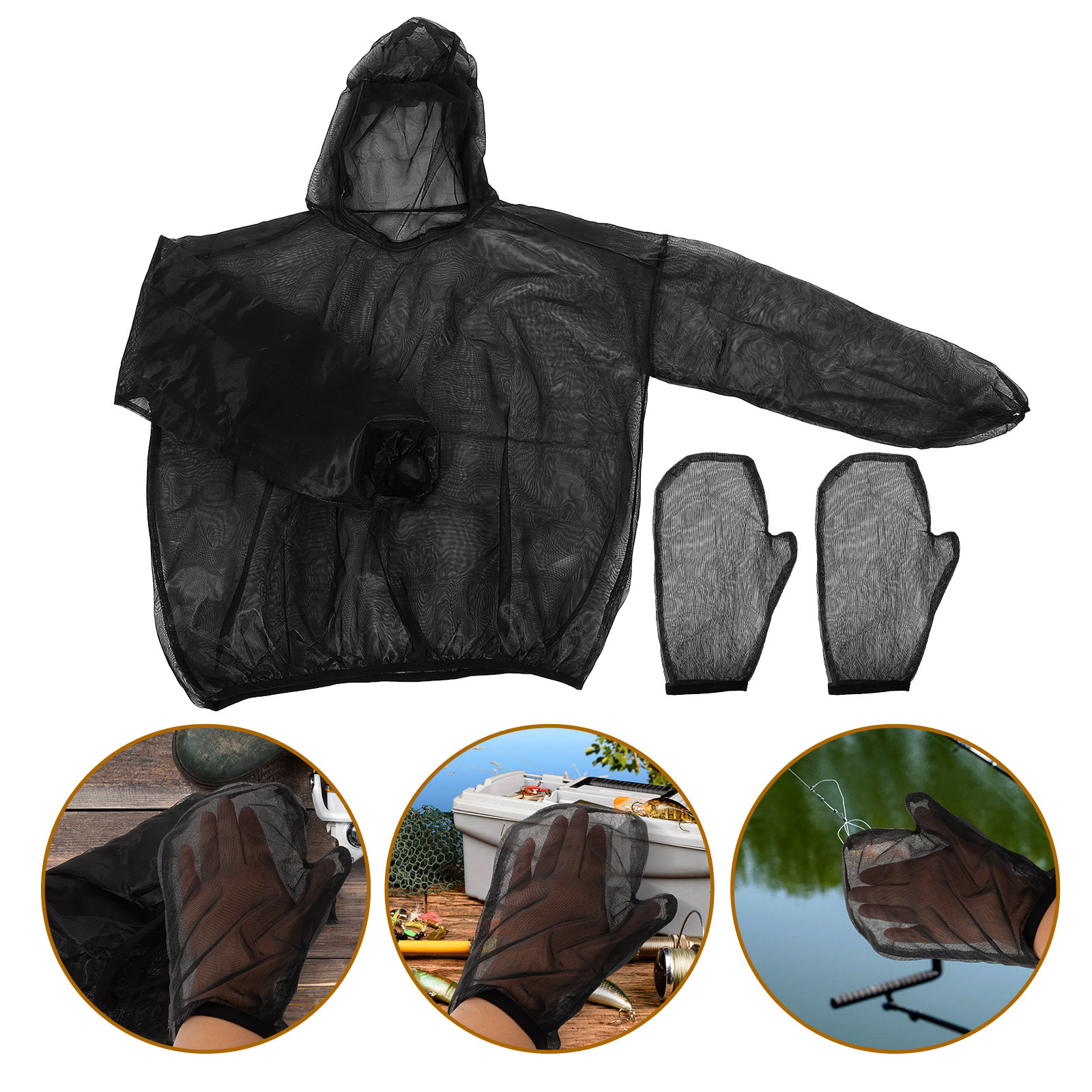 1Set Anti Insect Mesh Suit Ful - Fishing Gloves recension och pris