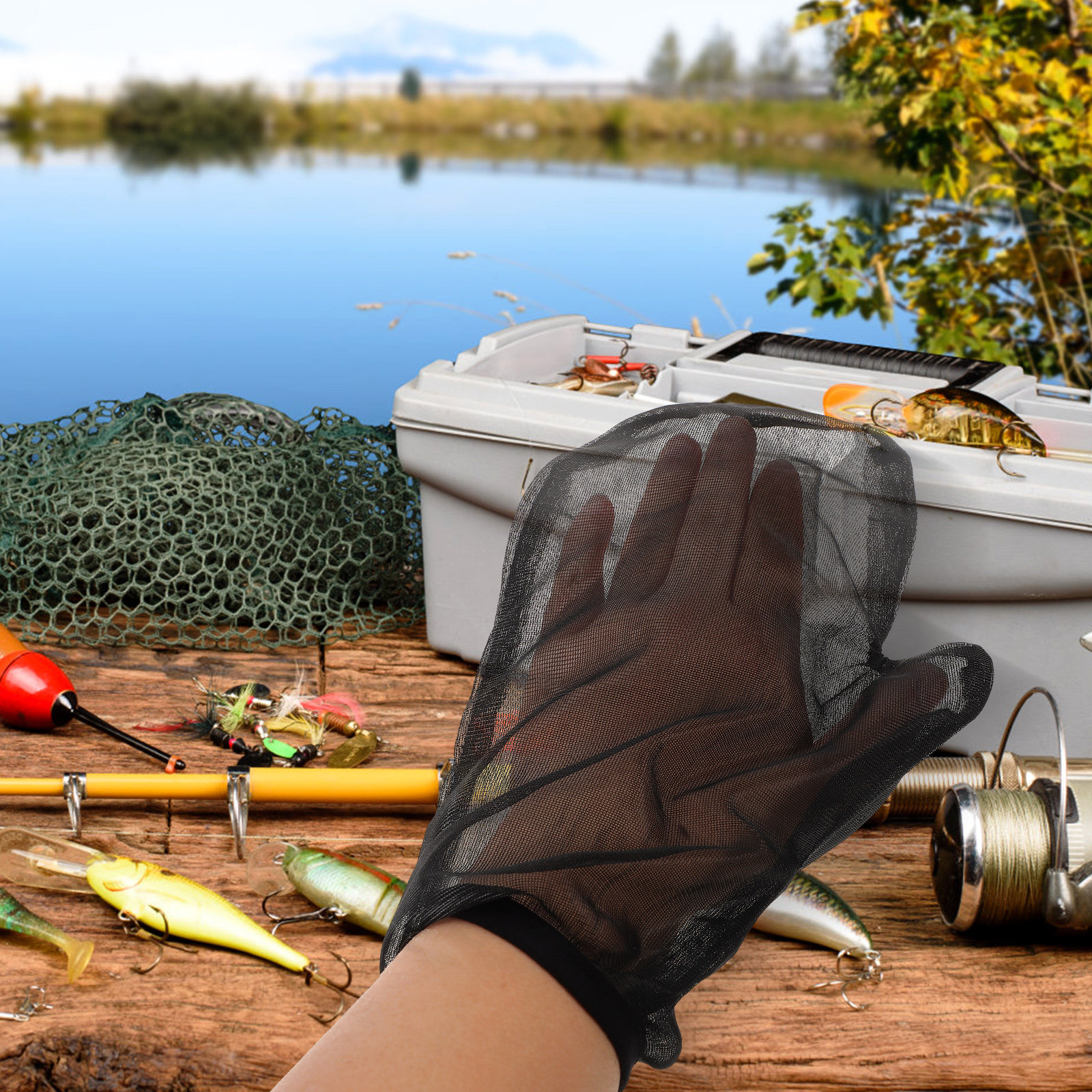 1Set Anti Insect Mesh Suit Ful - Fishing Gloves recension och pris