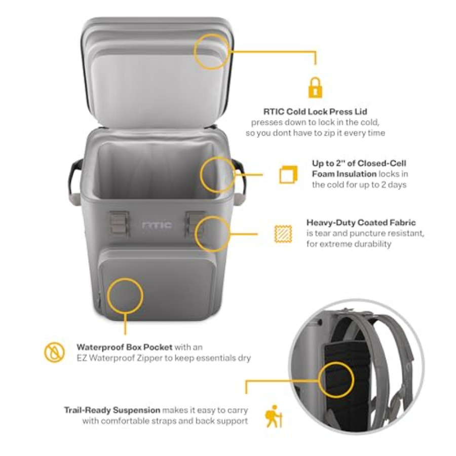 Ultra-Tough Backpack Cooler fo - Fishing Backpack recension och pris