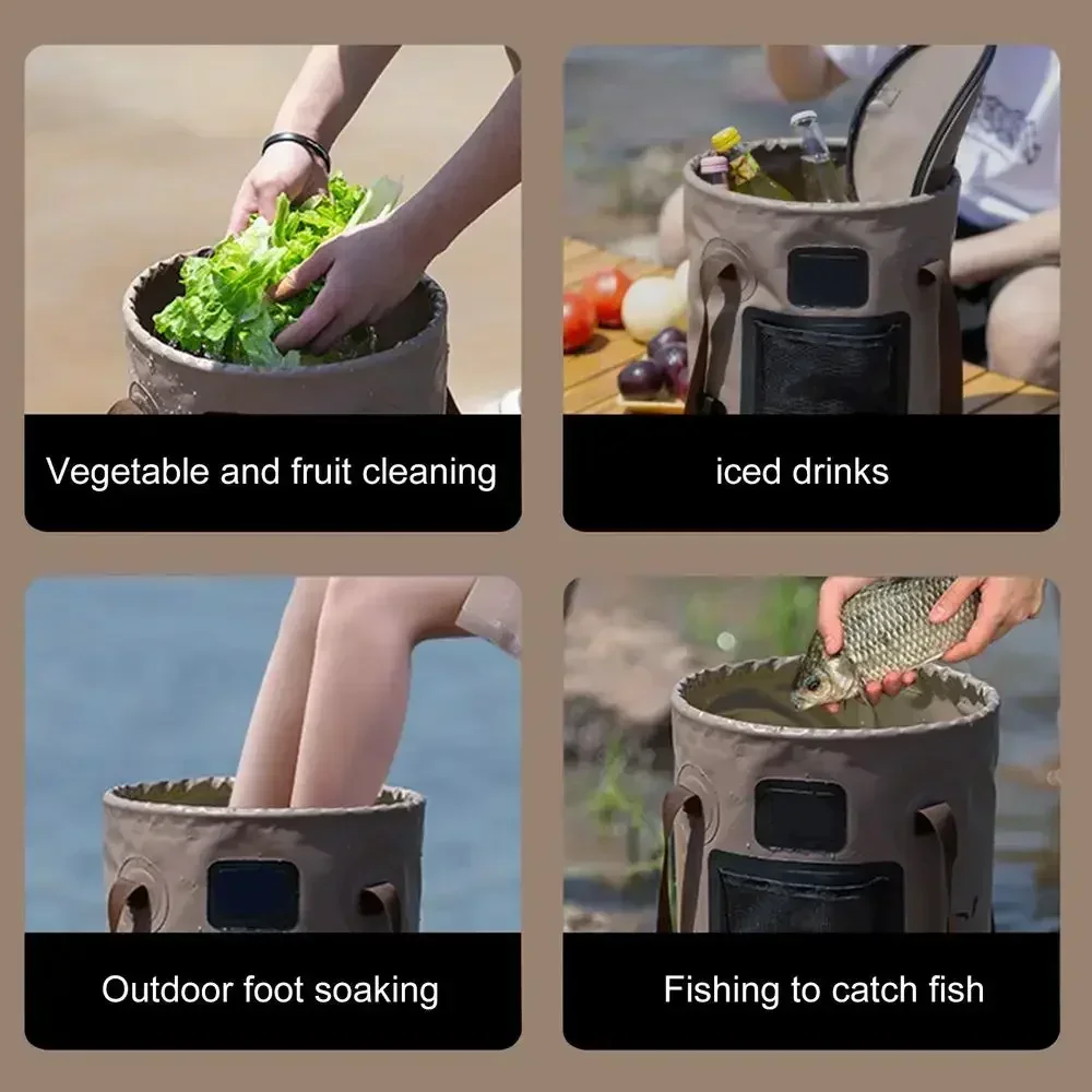 25L Portable Foldable Bucket B - Fishing Bag Waterproof recension och pris