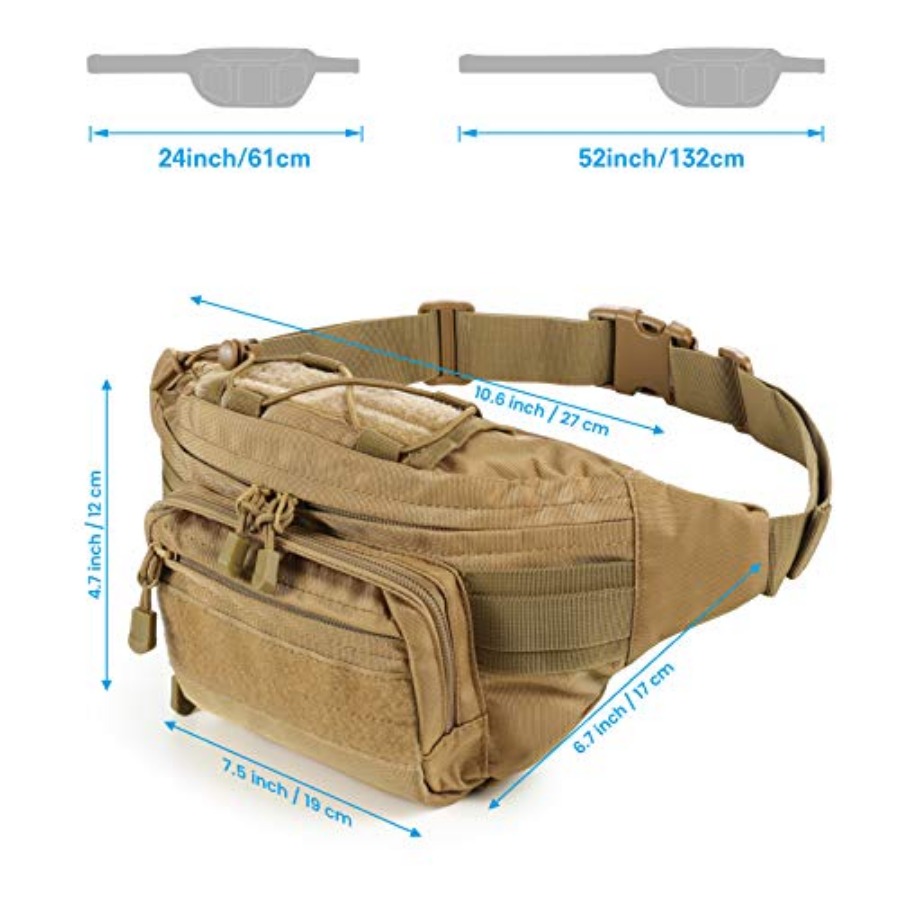 Tactical Fanny Pack, Military  - Fishing Belt recension och pris