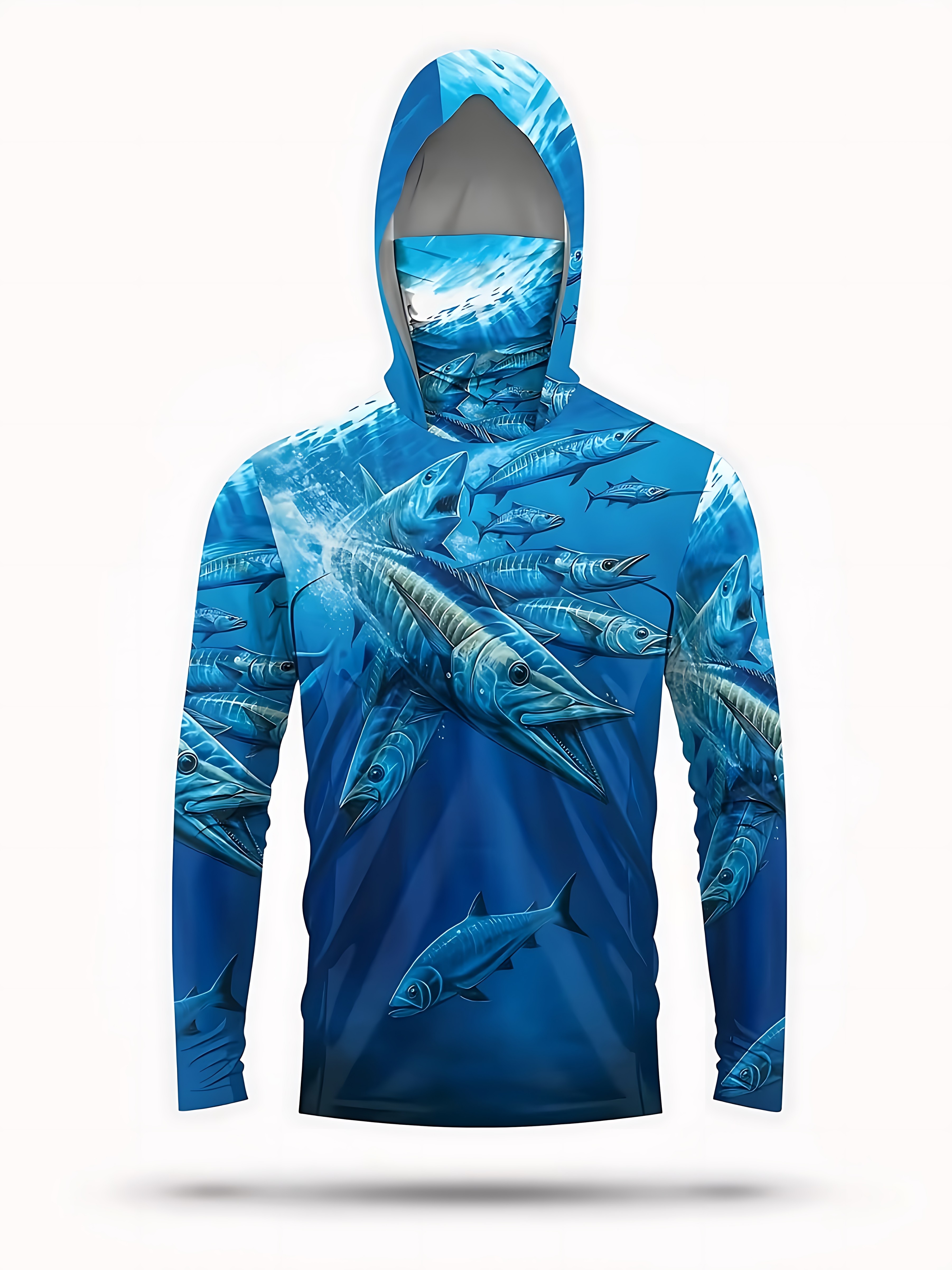 Fishing Shirt Hooded Men Fishi - Fishing Mask Sun Protection recension och pris