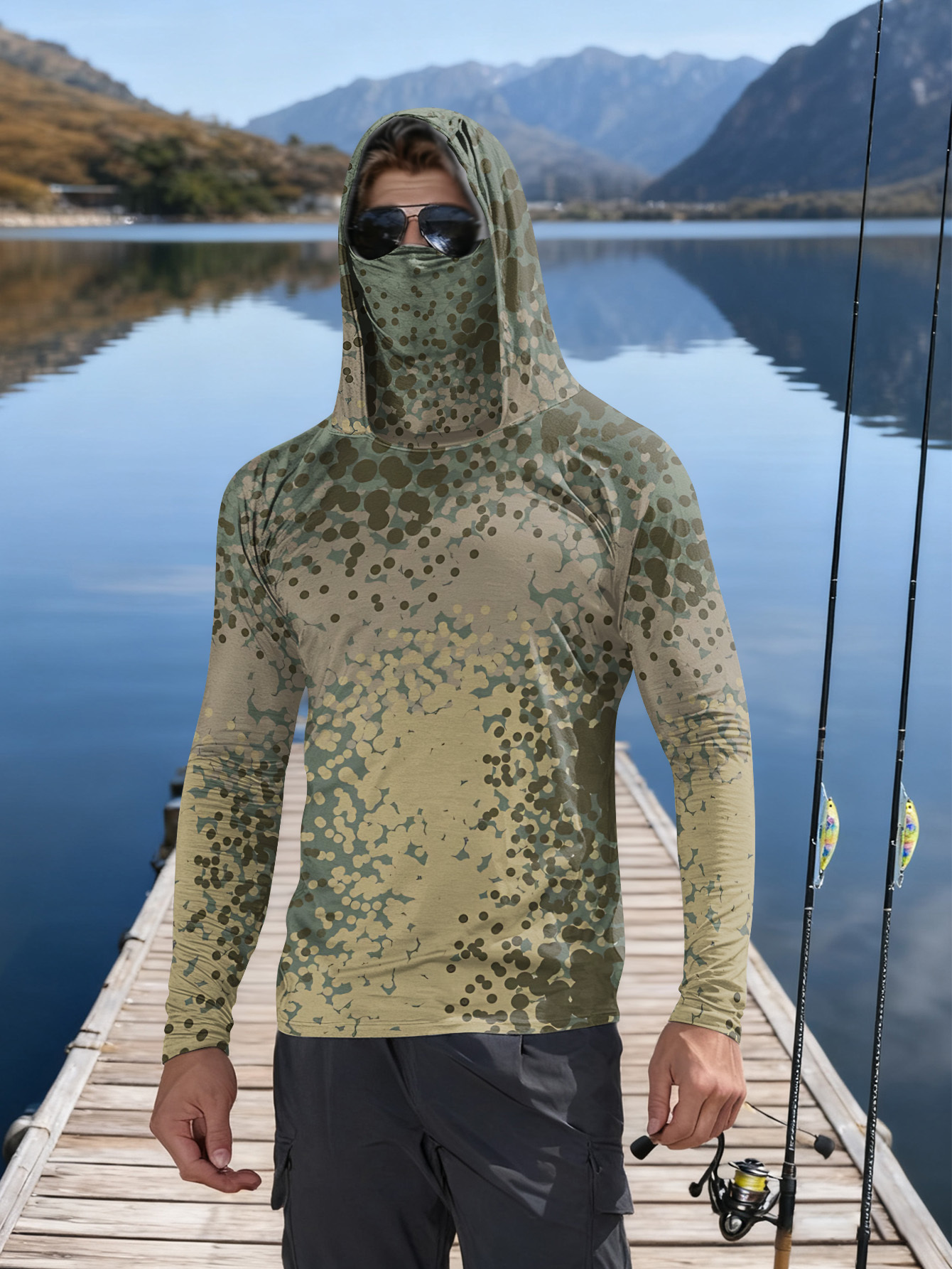 Men's Fishing Hooded Long-Slee - Fishing Shirt Uv Protection recension och pris