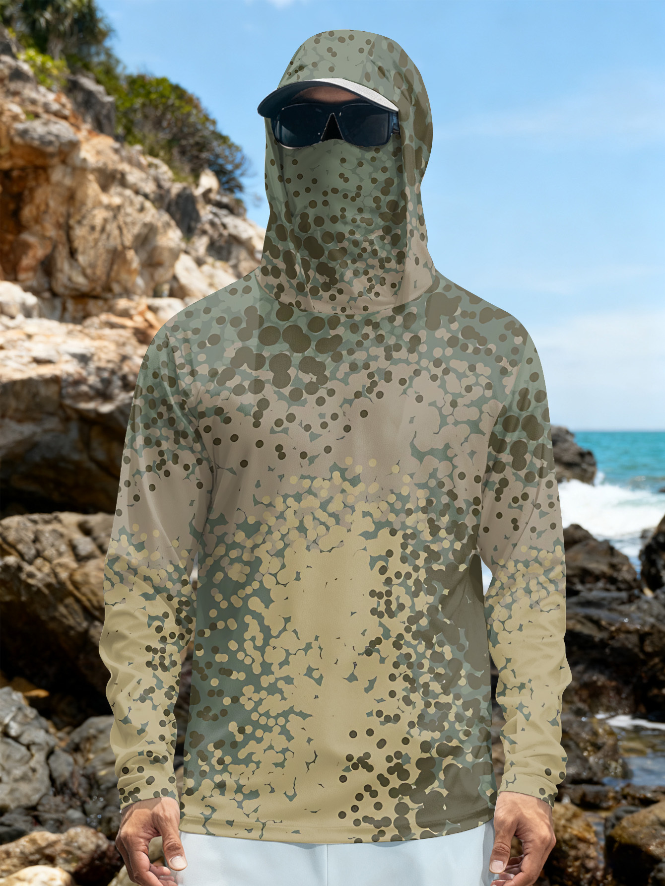 Men's Fishing Hooded Long-Slee - Fishing Shirt Uv Protection recension och pris