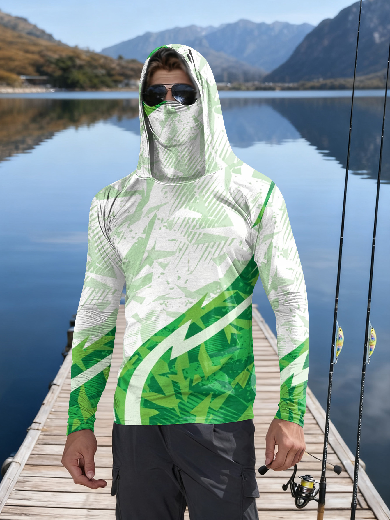 Men's Fishing Hooded Long-Slee - Fishing Shirt Uv Protection recension och pris