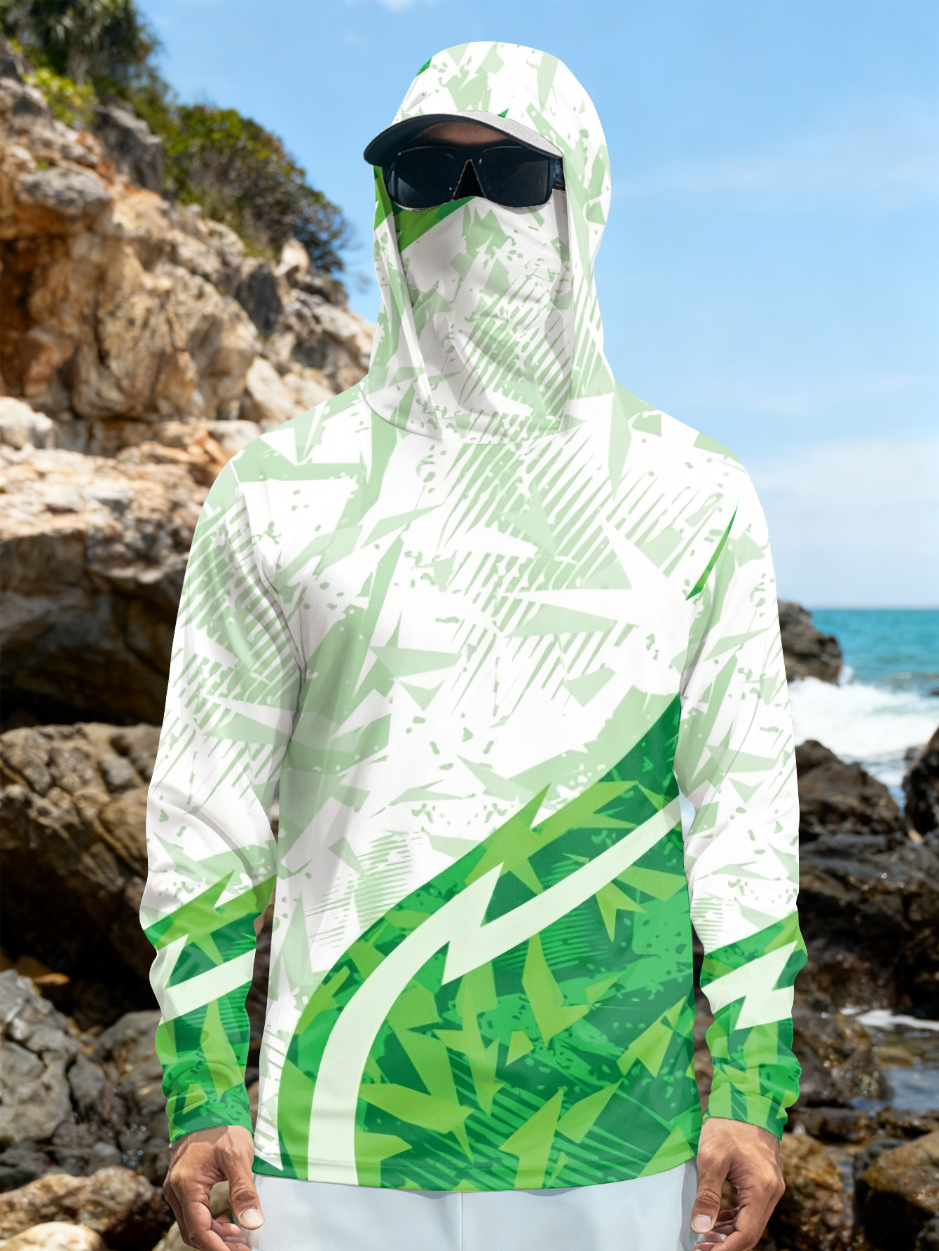 Men's Fishing Hooded Long-Slee - Fishing Shirt Uv Protection recension och pris