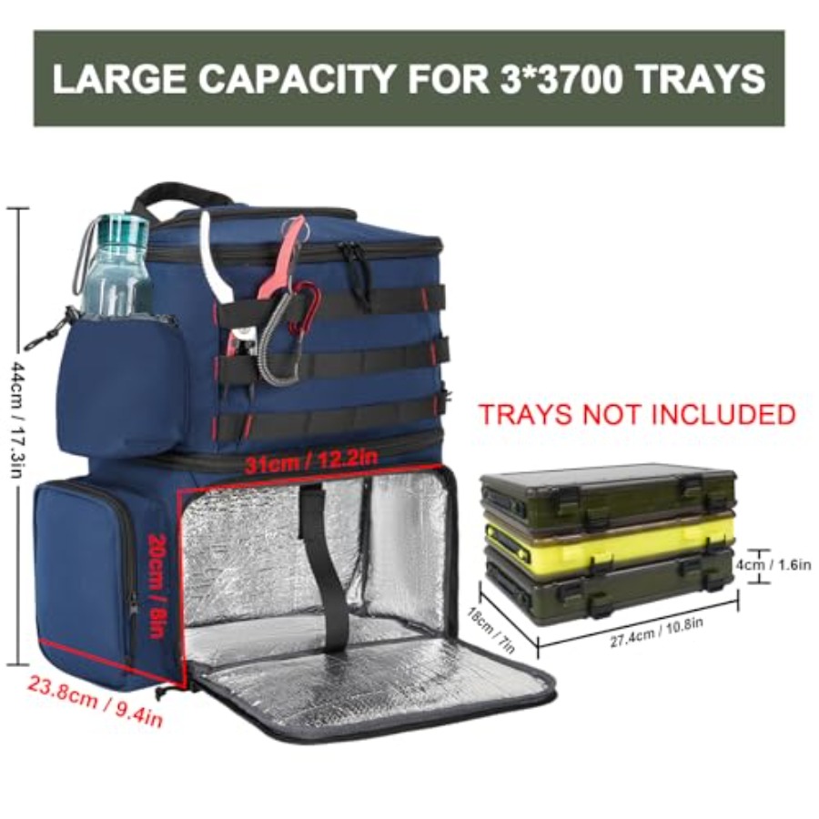 Fishing Backpack, Water Resist - Fishing Backpack recension och pris