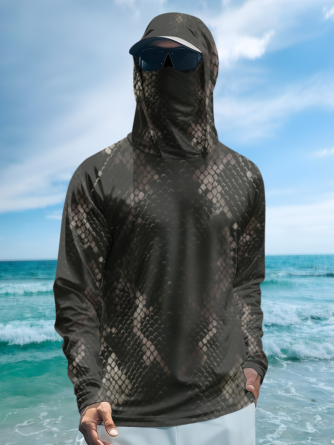 Men's Fishing Hooded Long-Slee - Fishing Shirt Uv Protection recension och pris