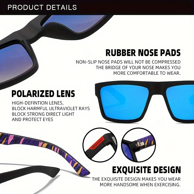 Fashion Vintage Square Polariz - Fishing Sunglasses Polarized recension och pris