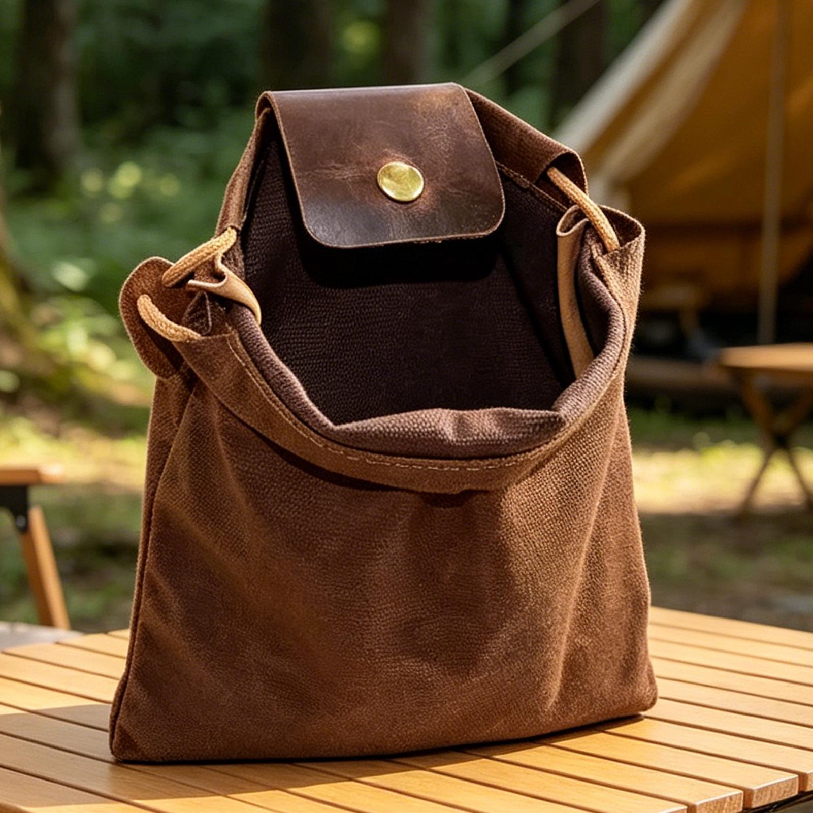 Portable Waxed Dump Pouch Mult - Fishing Belt recension och pris
