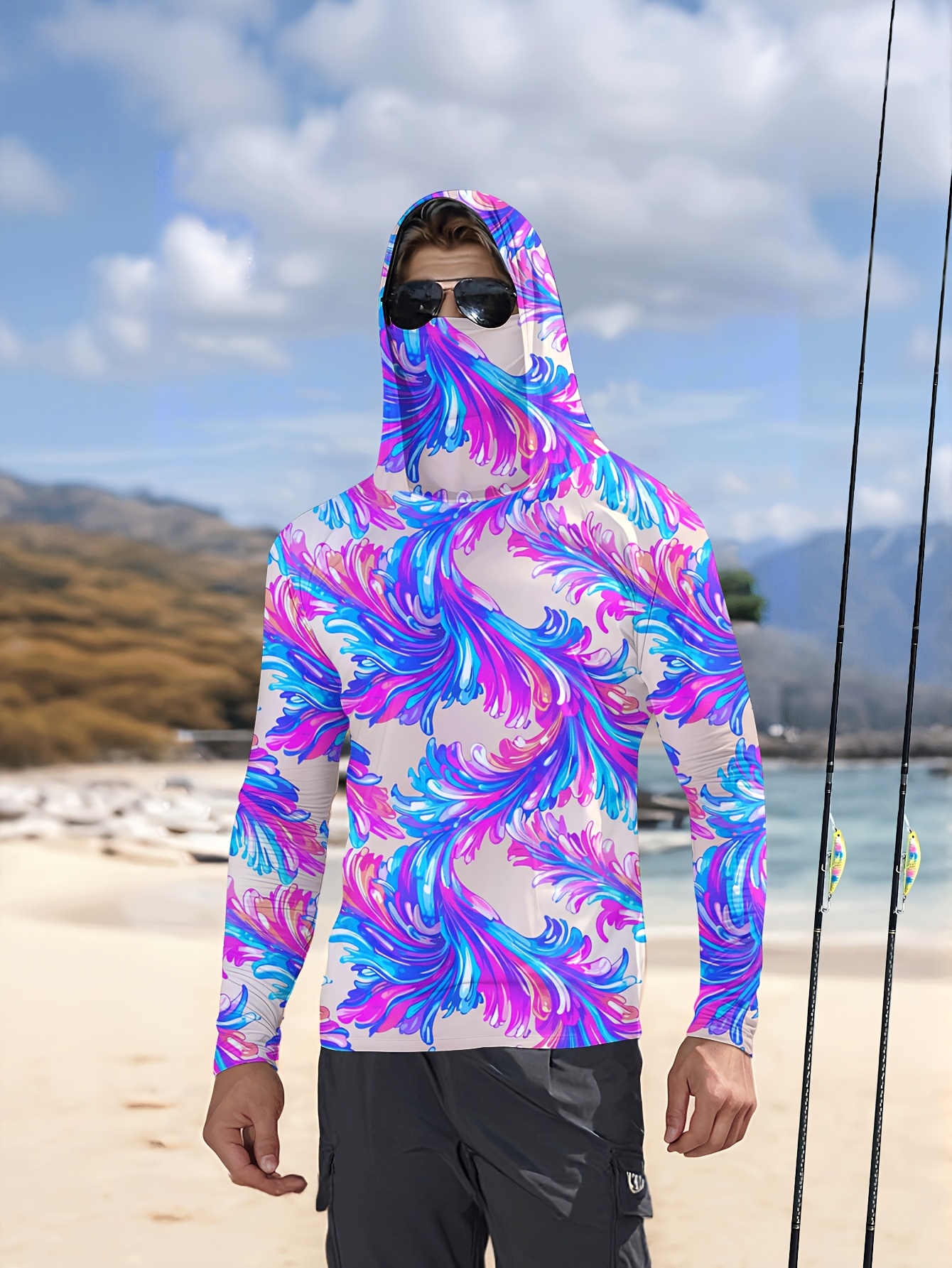 Men Hood Fishing Shirt long sl - Fishing Shirt Uv Protection recension och pris