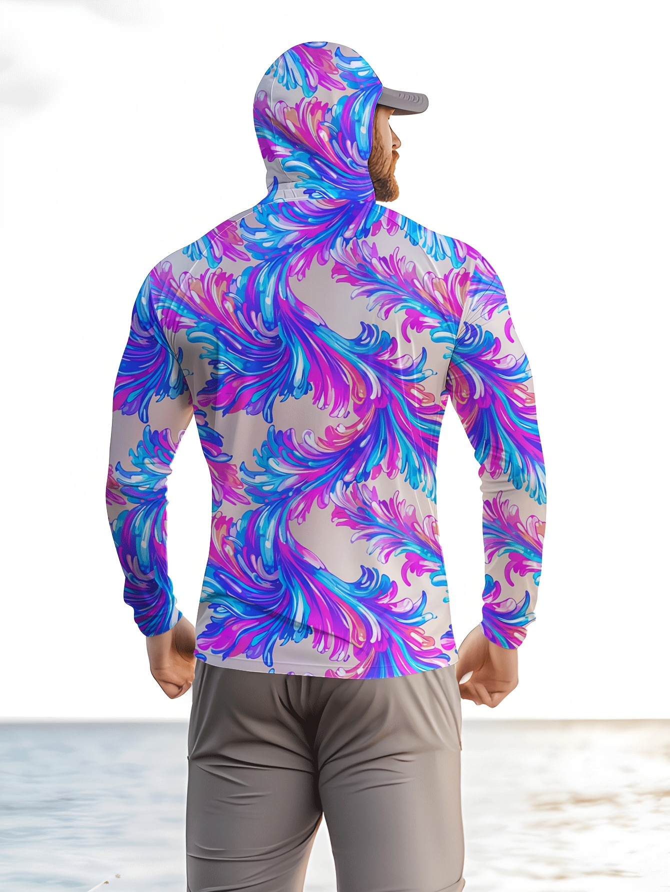 Men Hood Fishing Shirt long sl - Fishing Shirt Uv Protection recension och pris