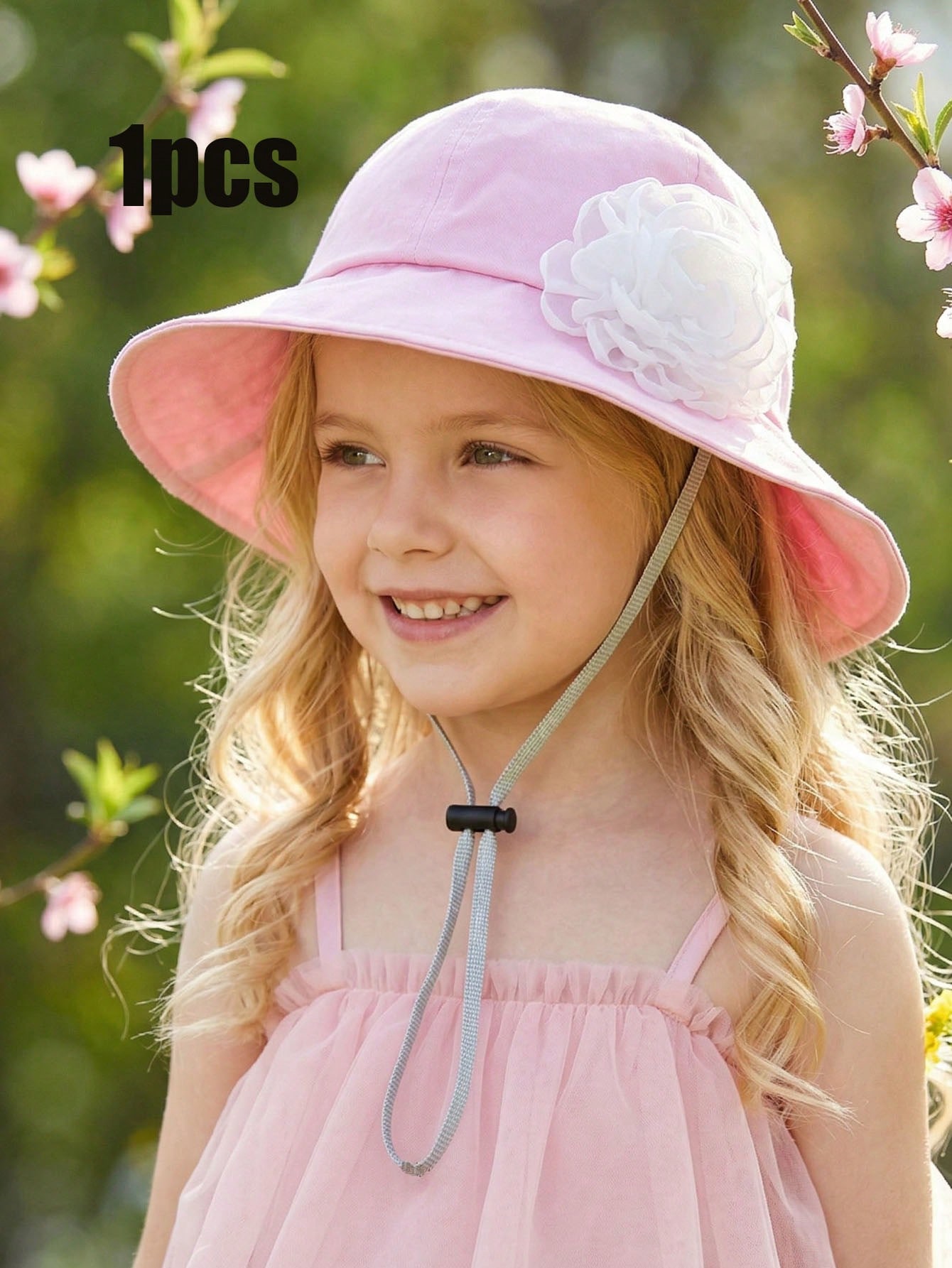 1Pc 3-8Y Girls White Big Flowe - Fishing Hat recension och pris