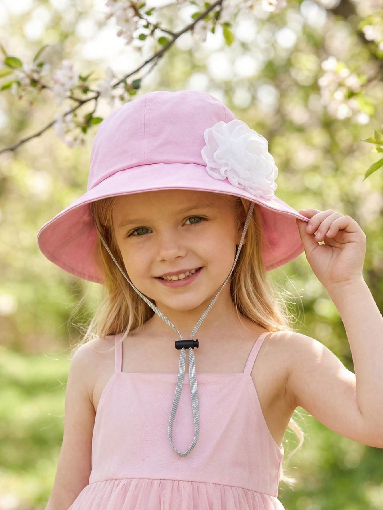 1Pc 3-8Y Girls White Big Flowe - Fishing Hat recension och pris