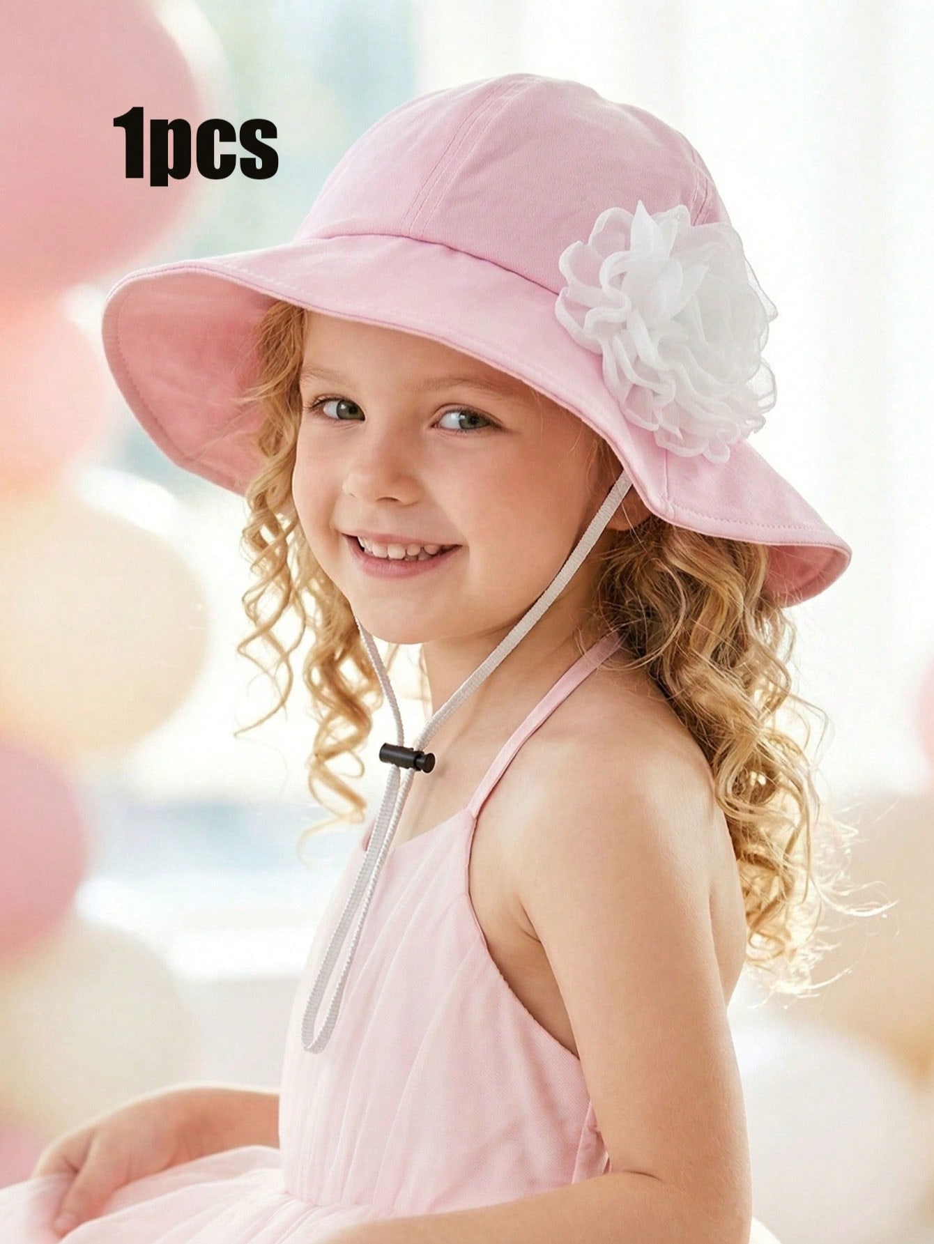 1Pc 3-8Y Girls White Big Flowe - Fishing Hat recension och pris