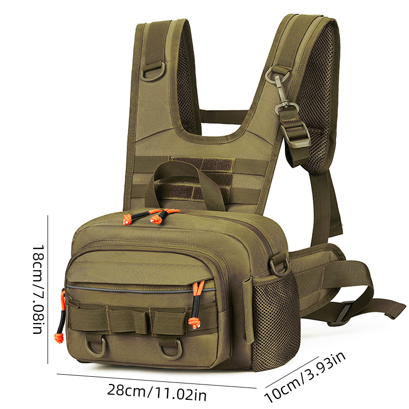 Men Chest Bag Tactical Fishing - Fishing Vest recension och pris