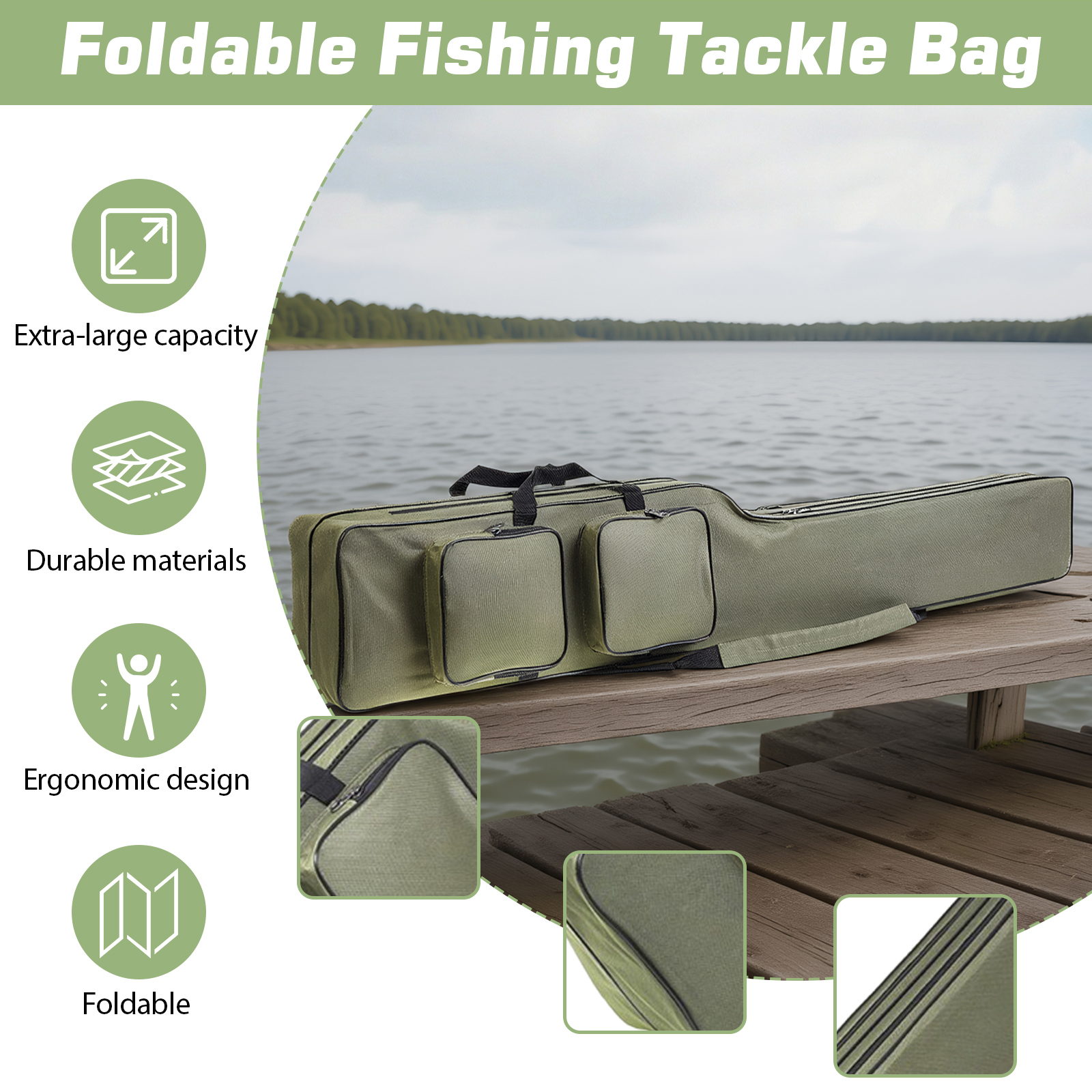Fishing Rod Bags 150cm Waterpr - Fishing Bag Waterproof recension och pris