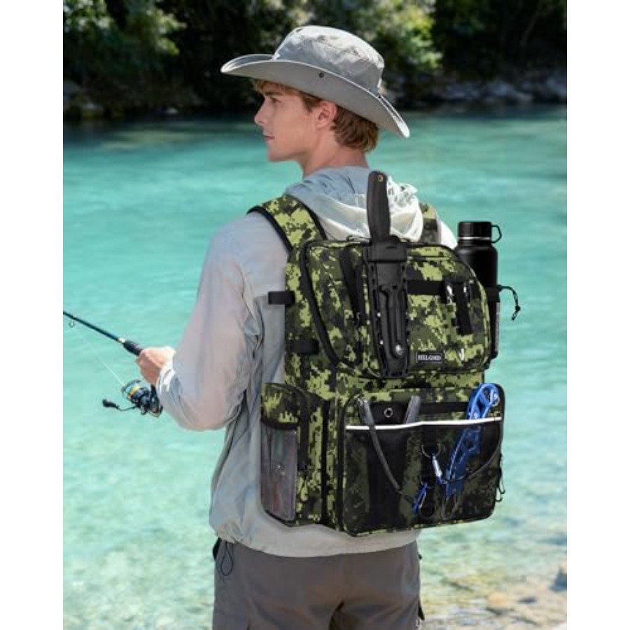 Fishing Backpack with Rod Hold - Fishing Backpack recension och pris