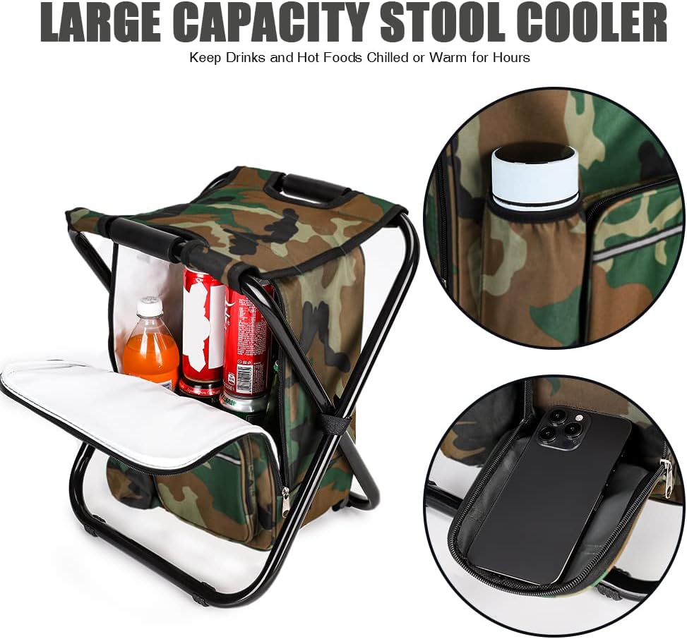 Portable Folding Camping Stool - Fishing Bag Waterproof recension och pris