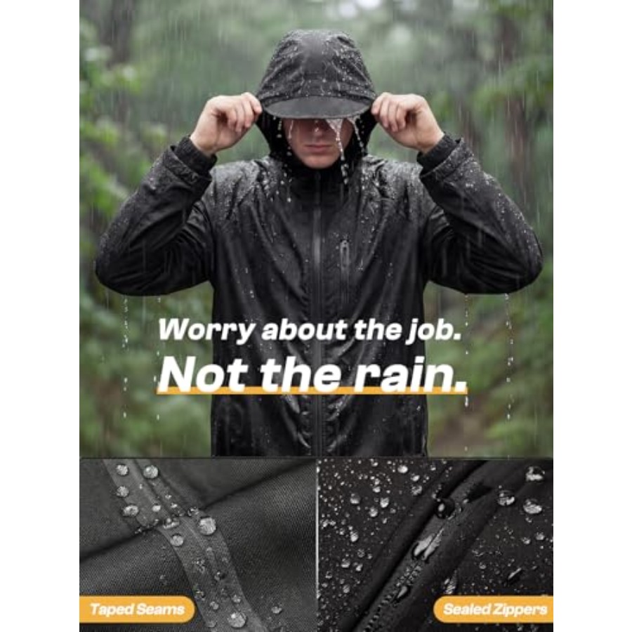 SaphiRose Men's Waterproof Rai - Fishing Rain Suit recension och pris
