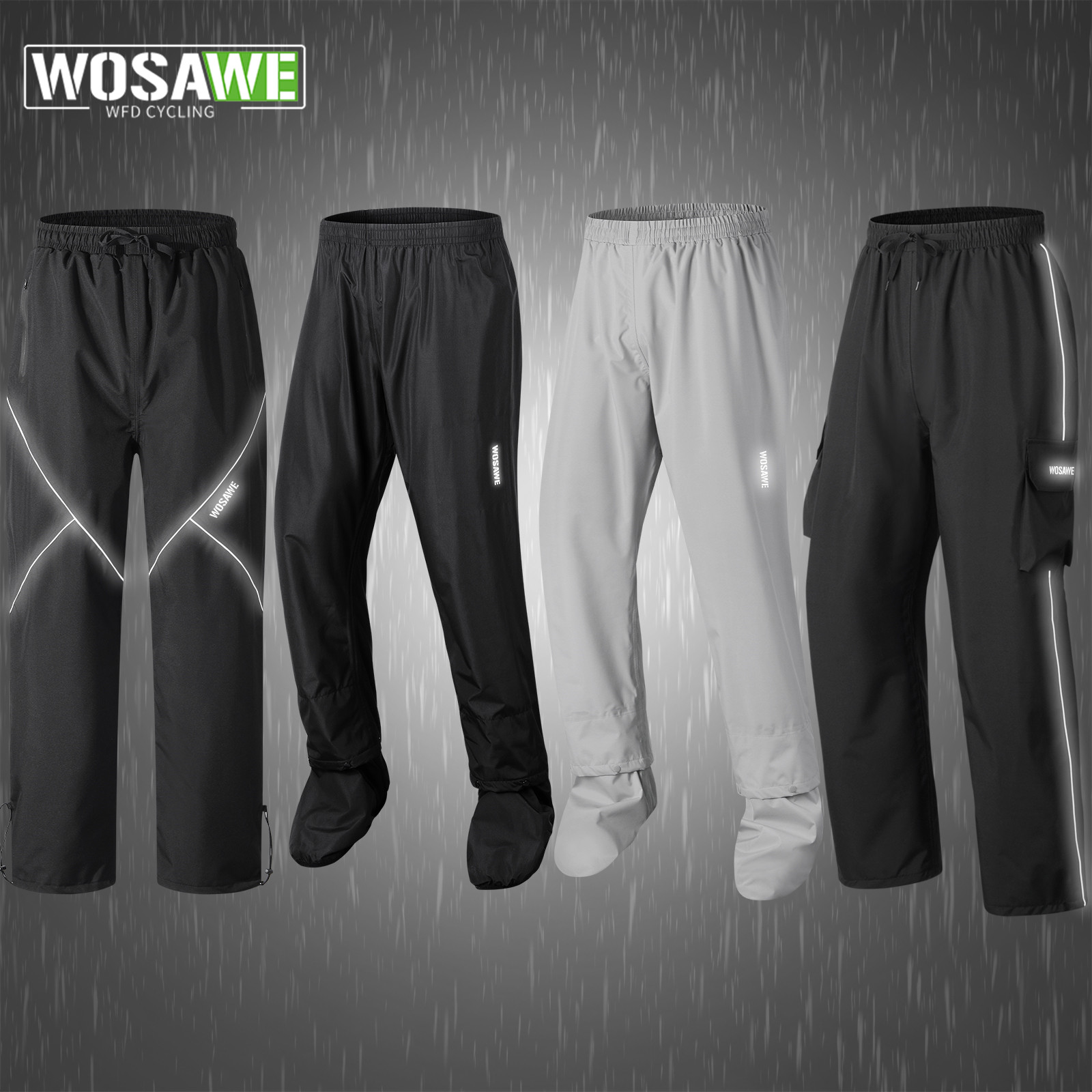 WOSAWE Cycling Rain Pants Wate - Fishing Rain Suit recension och pris