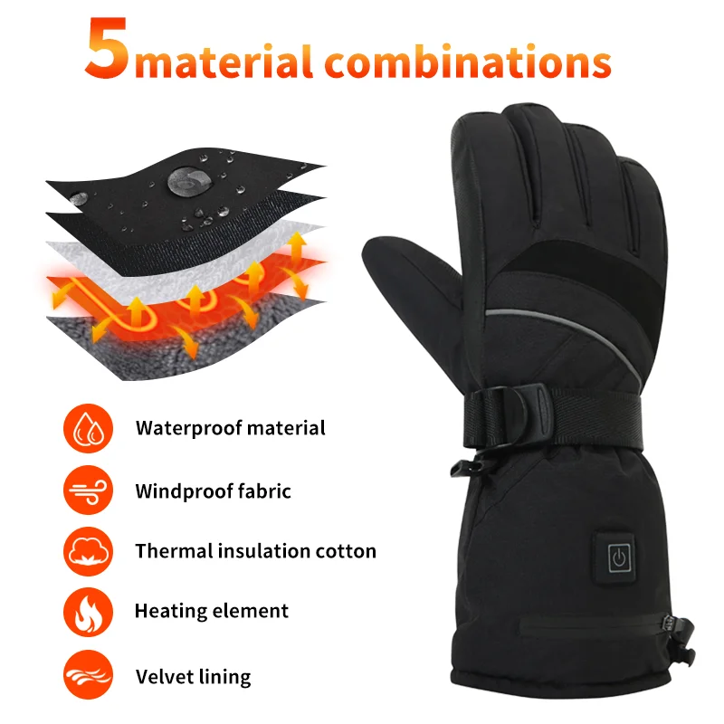 USB Rechargeable Heated Motorc - Fishing Gloves recension och pris