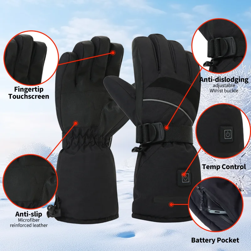 USB Rechargeable Heated Motorc - Fishing Gloves recension och pris