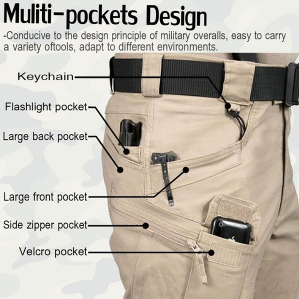 Men's Tactical Cargo Pants 6XL - Fishing Pants Waterproof recension och pris
